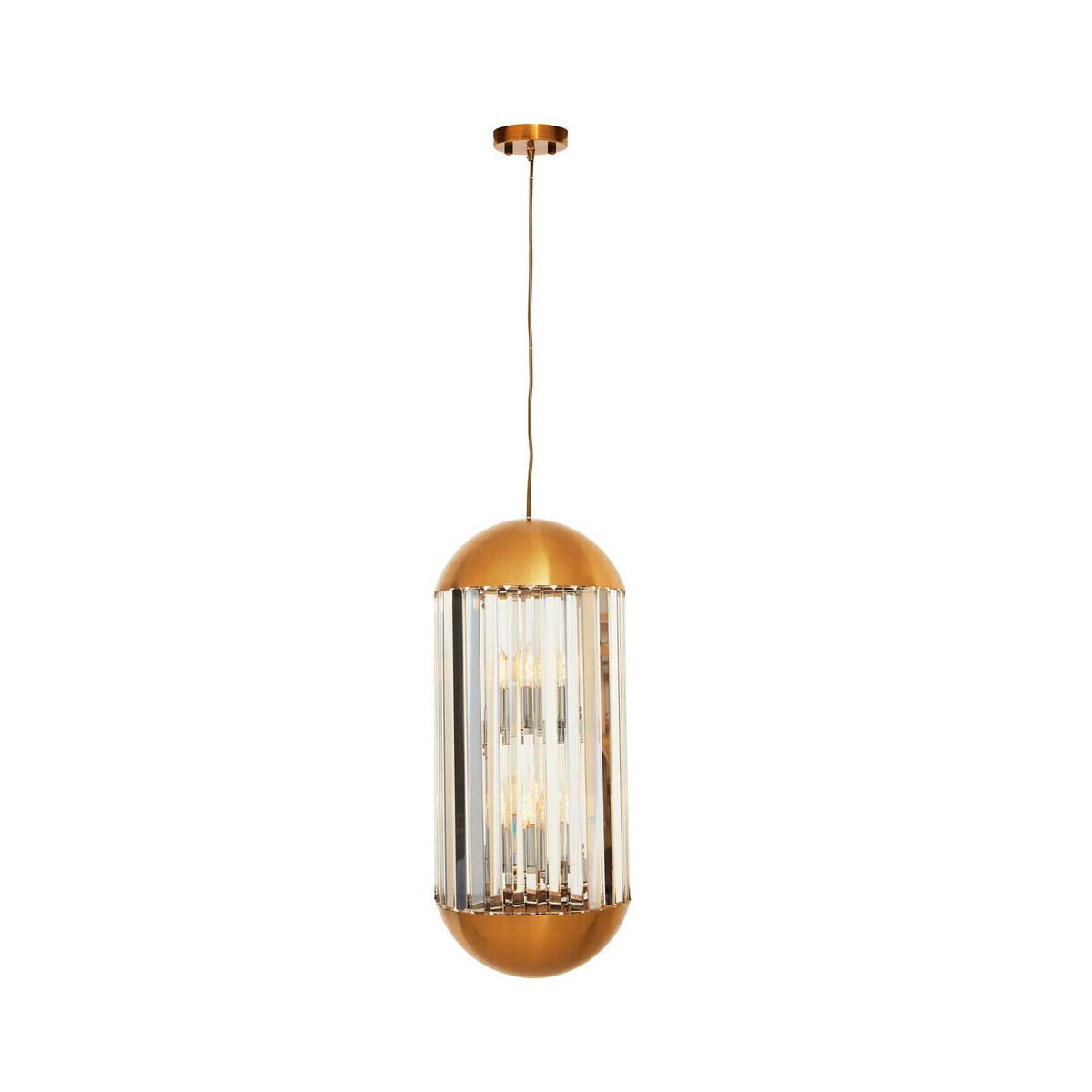 Kensington Townhouse Bronze Finish 6 Bulb Pendant Light
