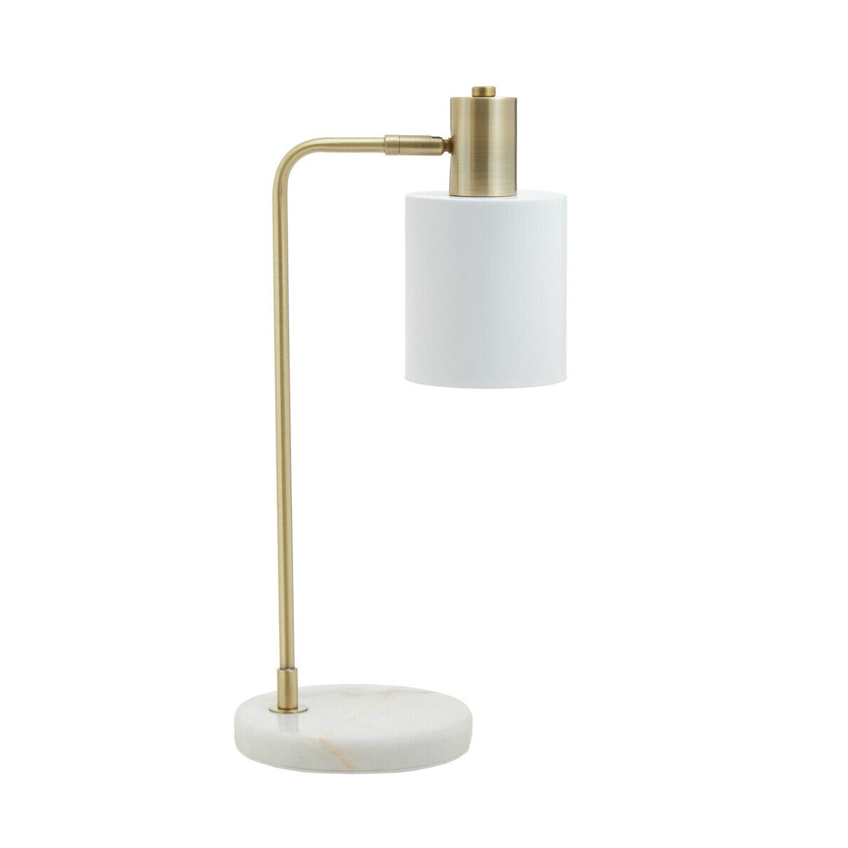 Newton White Shade Desk Lamp