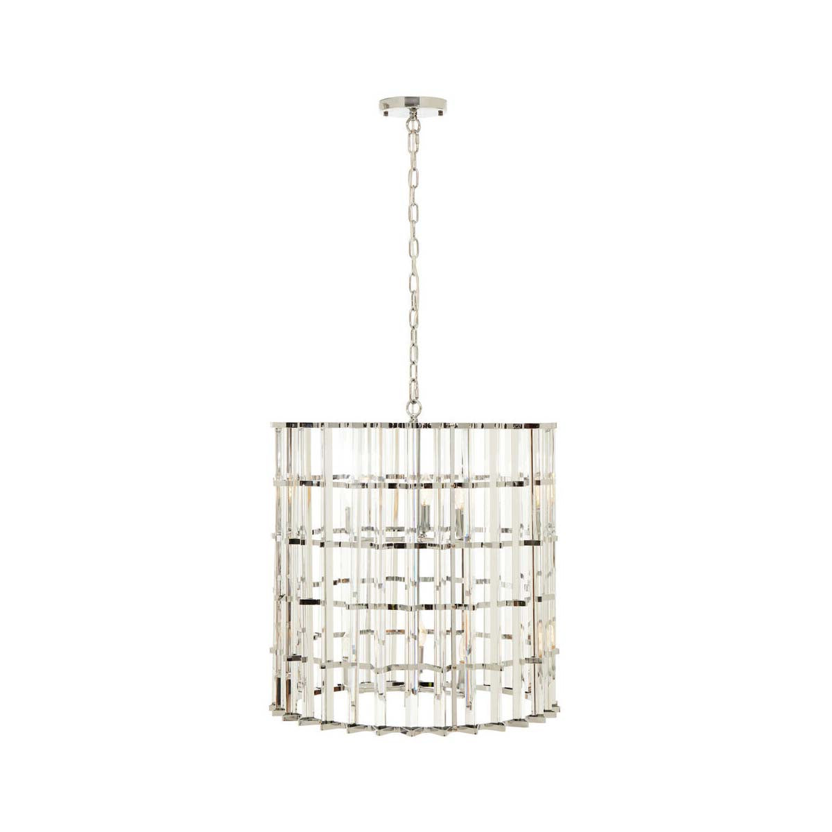 Karli Chrome And Glass Vertical Light