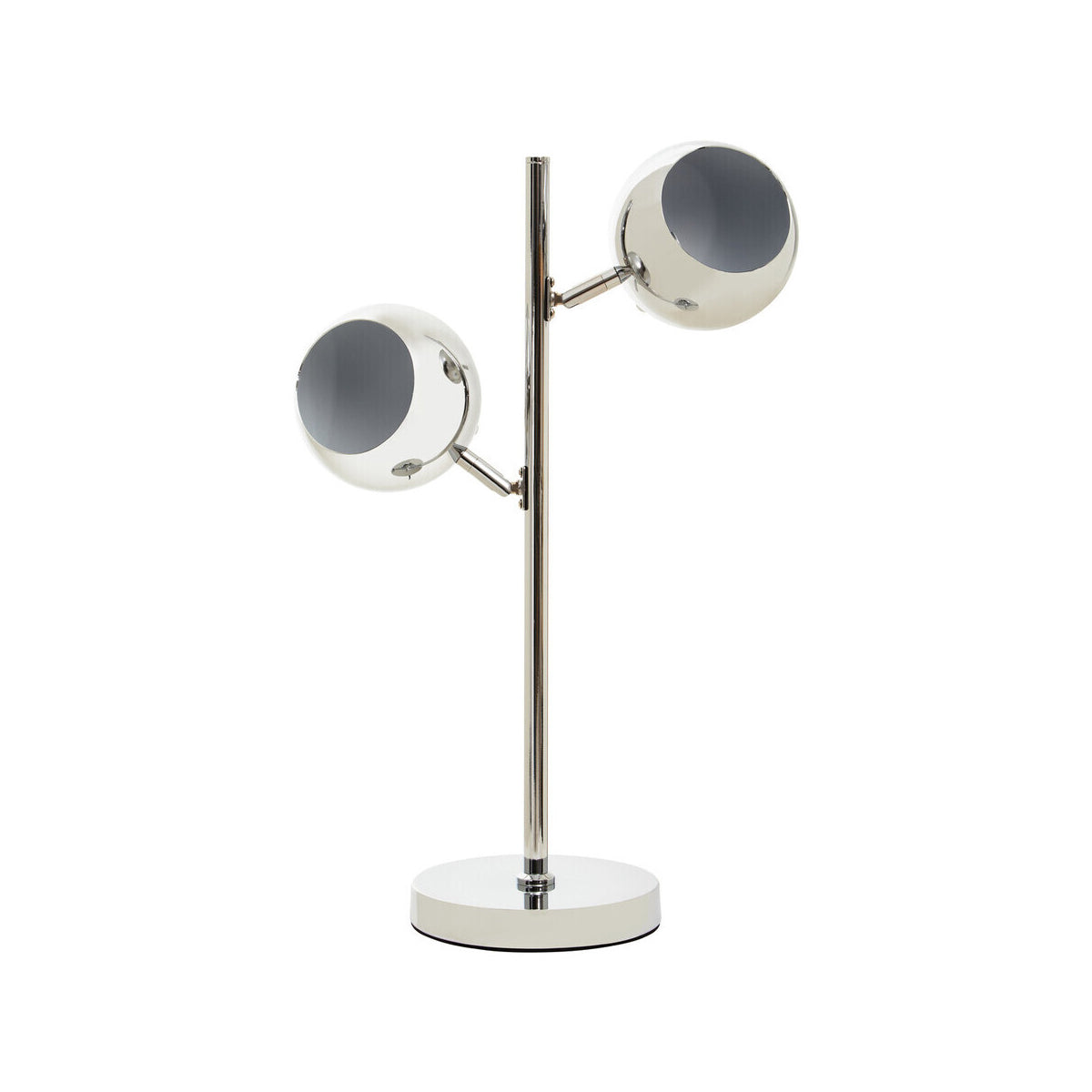 Karter Chrome Finish Table Lamp With Two Lights