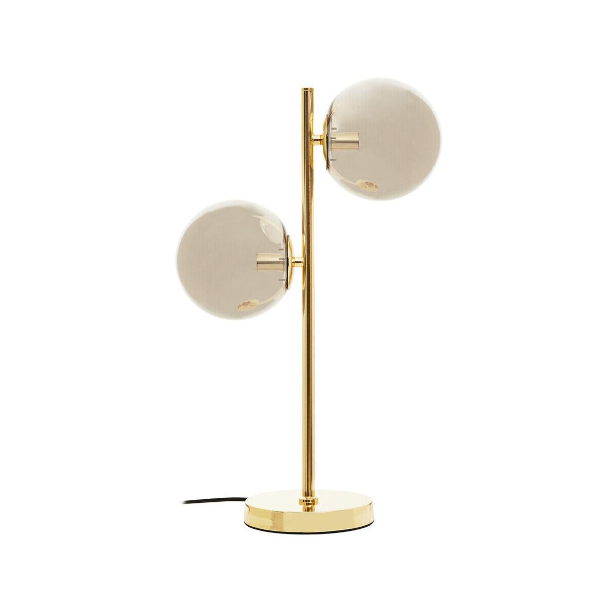 Karter Silver Glass With Gold Finish Table Lamp