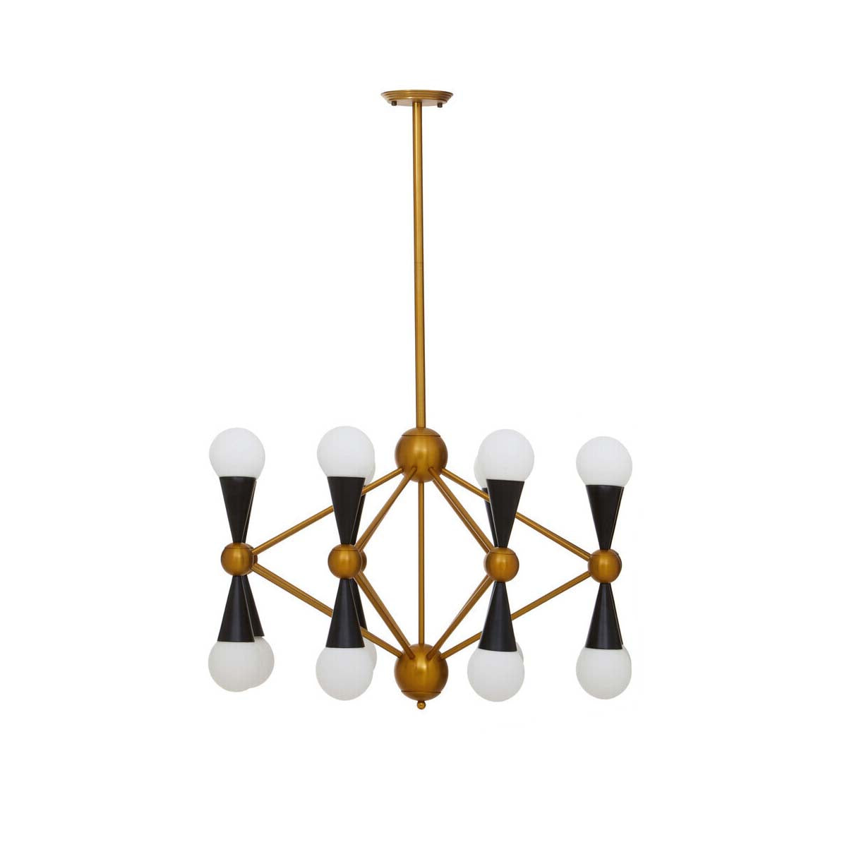 Orko Brass And Black Metal Pendant Light