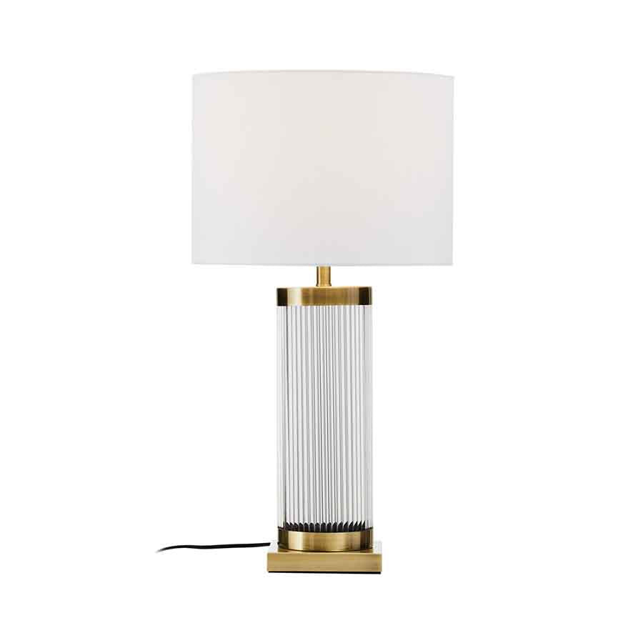 Lily White And Gold Table Lamp