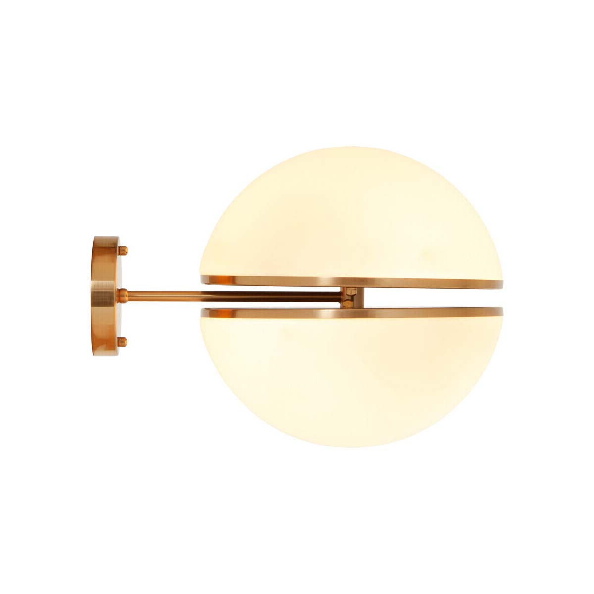 Abira Brushed Brass Ball Wall Light