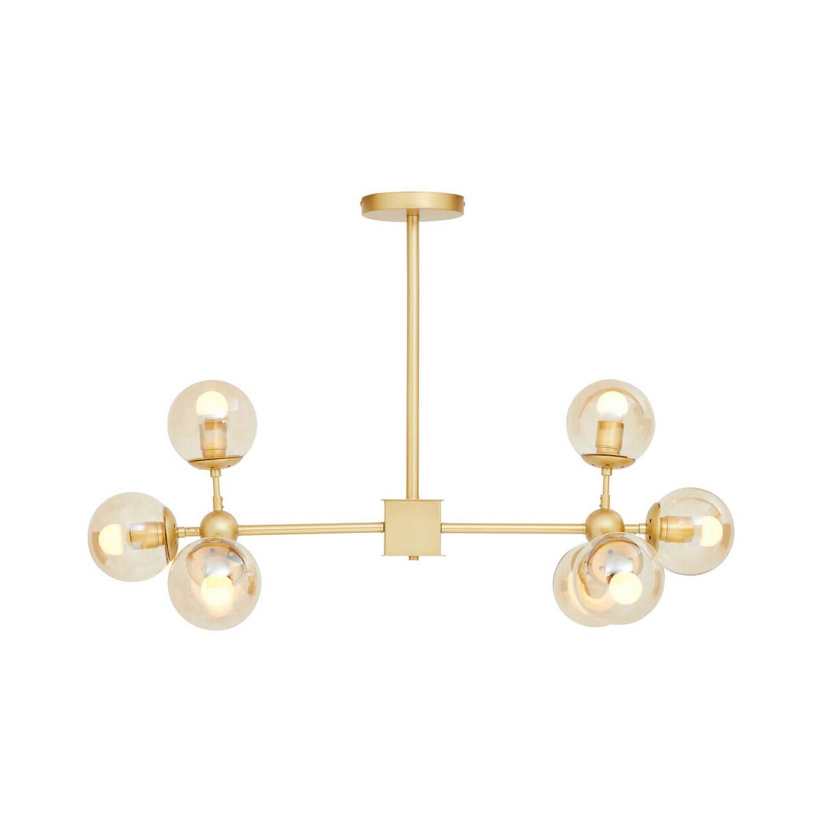 Abira Gold 8 Arm Pendant Light