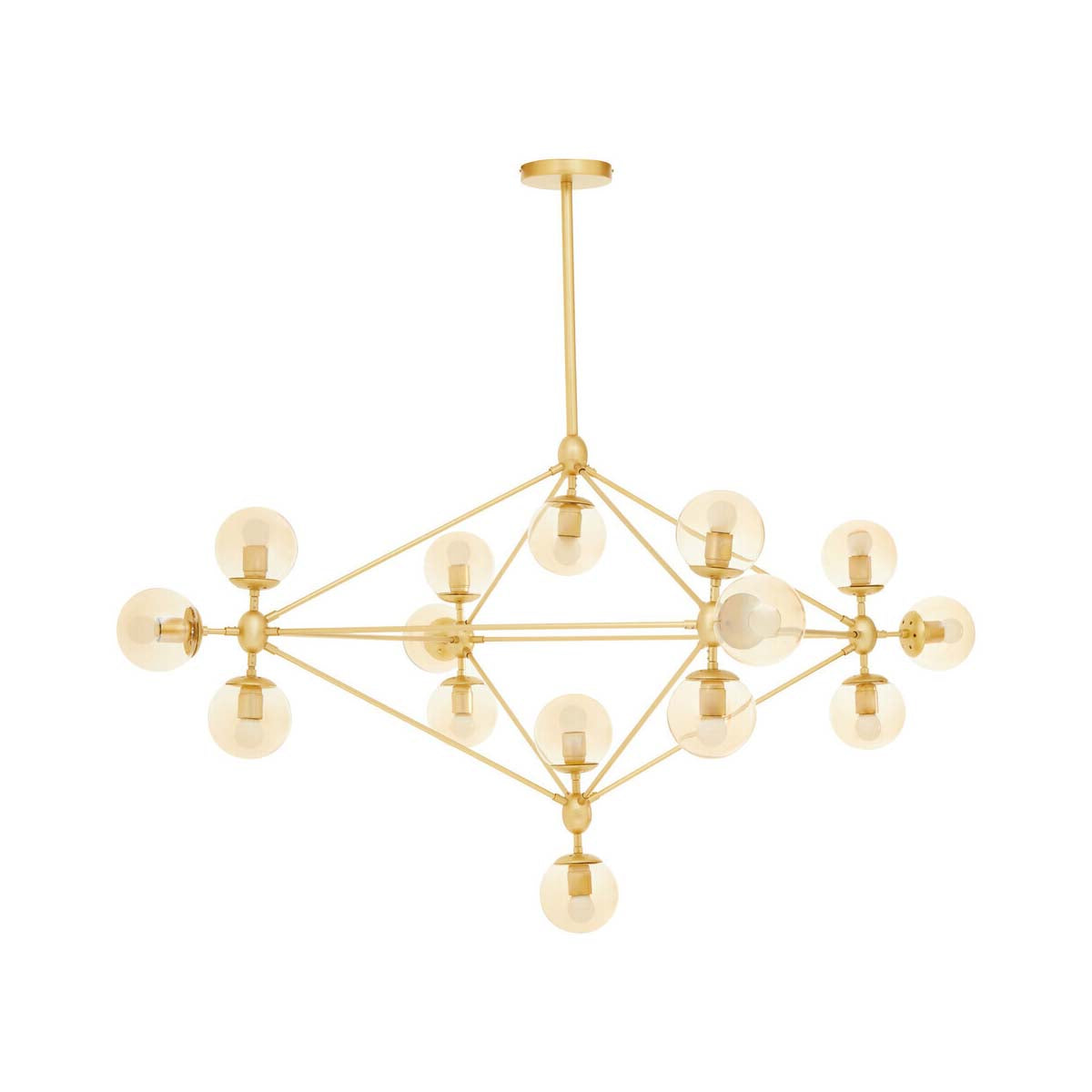 Abira Fifteen Arm Gold Finish Pendant Light