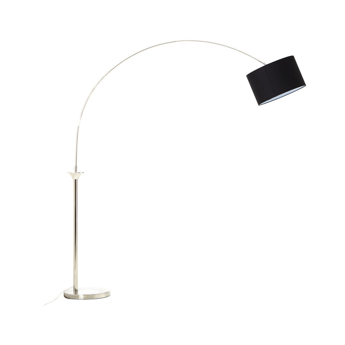 Hubert Satin Nickel Finish Metal Floor Lamp