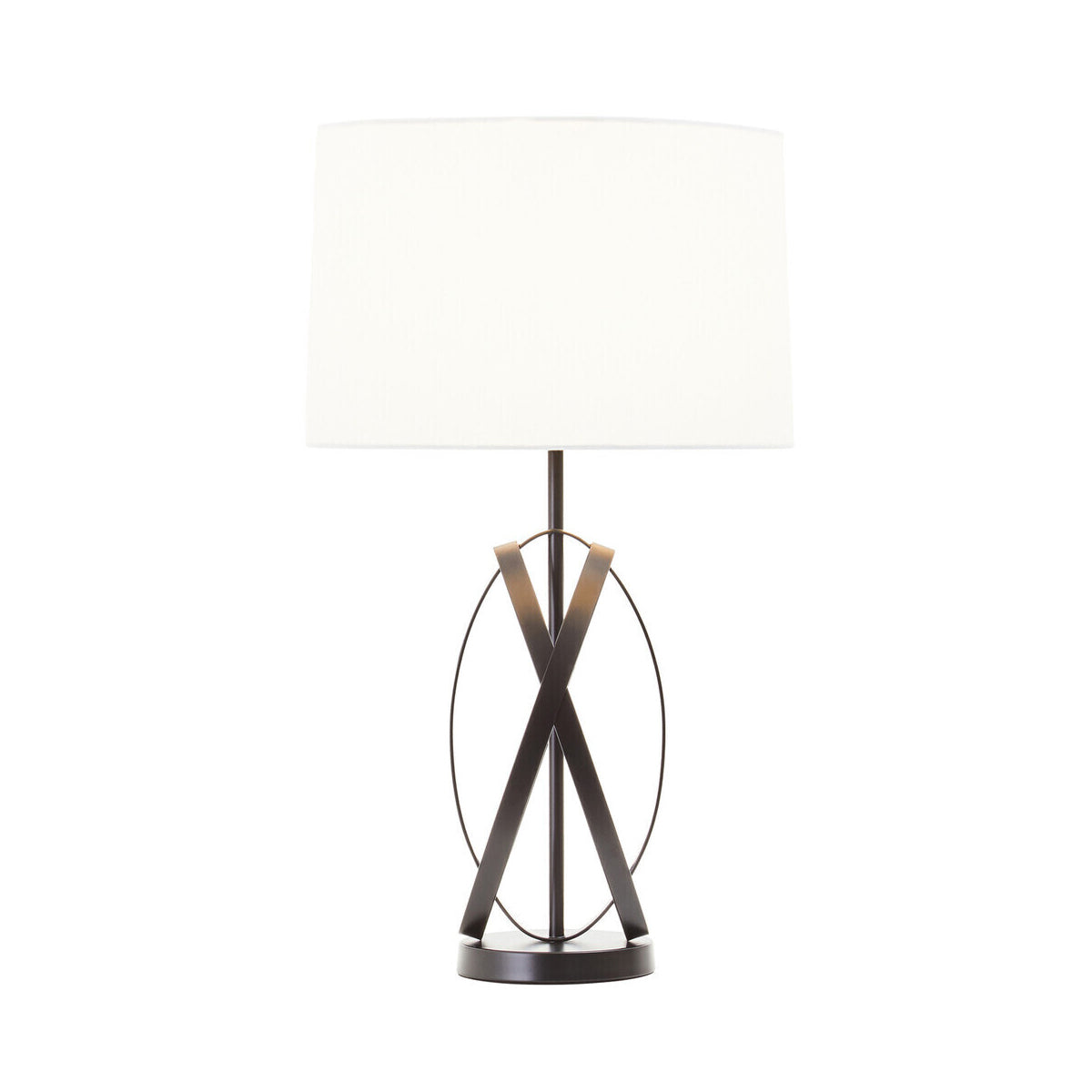 Zaina Black Cross Table Lamp