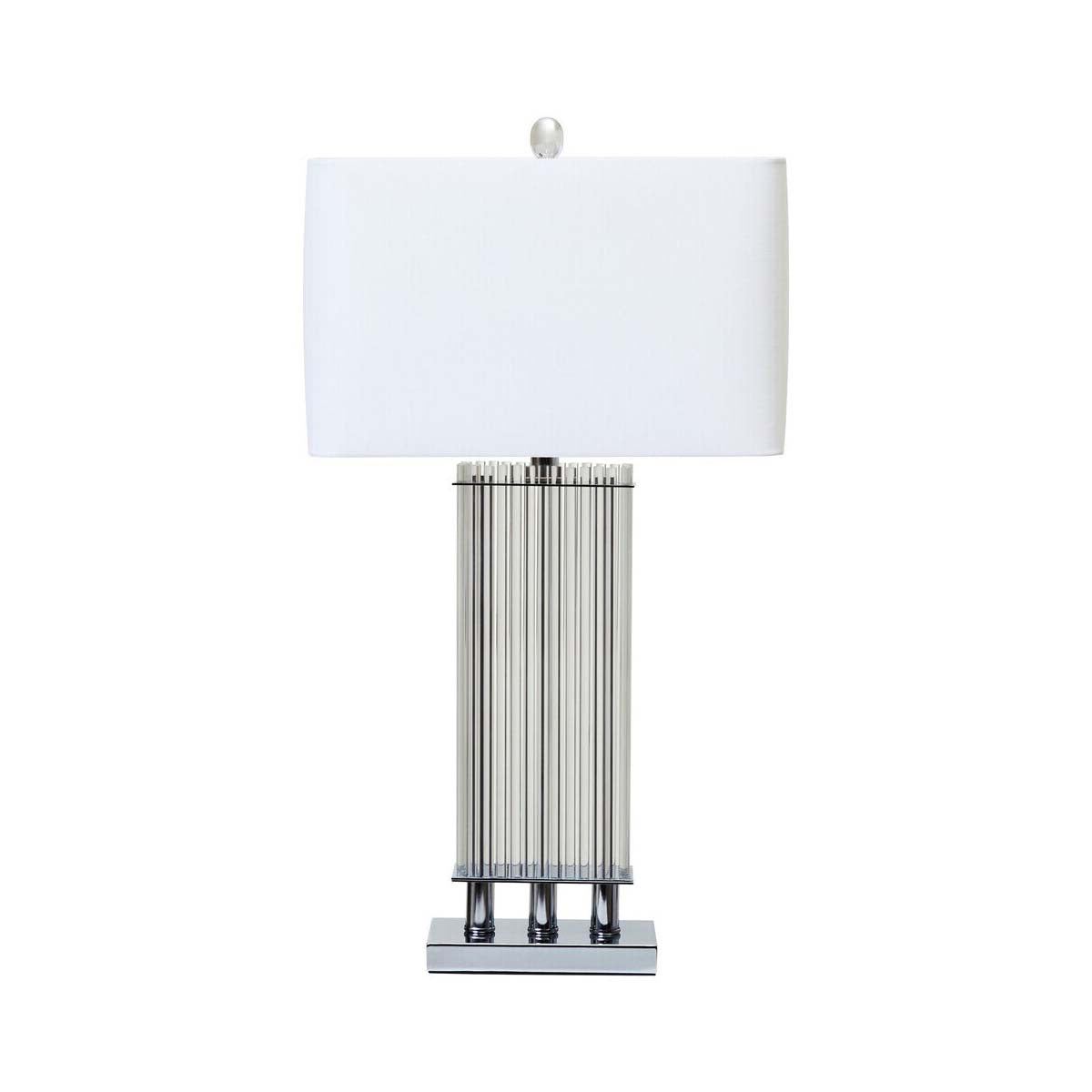 Elana Table Lamp With Matte Silver Base