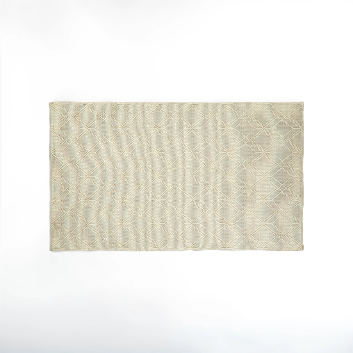 Bosie Jango Large Geometric Ivory Rug