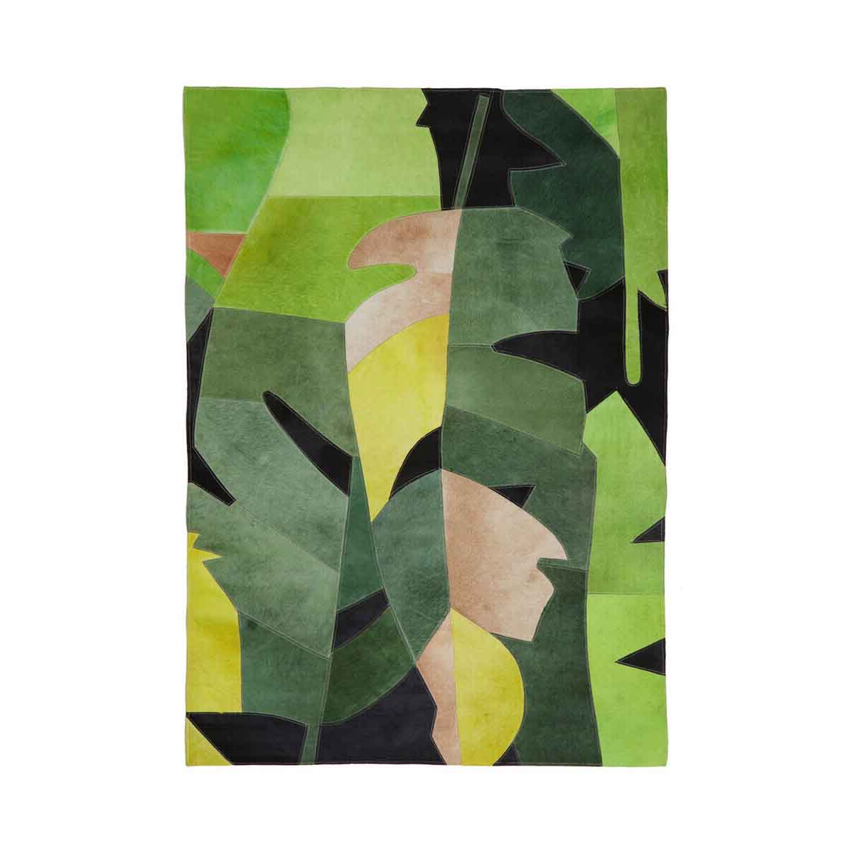 Bosie Safira Large Botanical Hair on Leather Rug