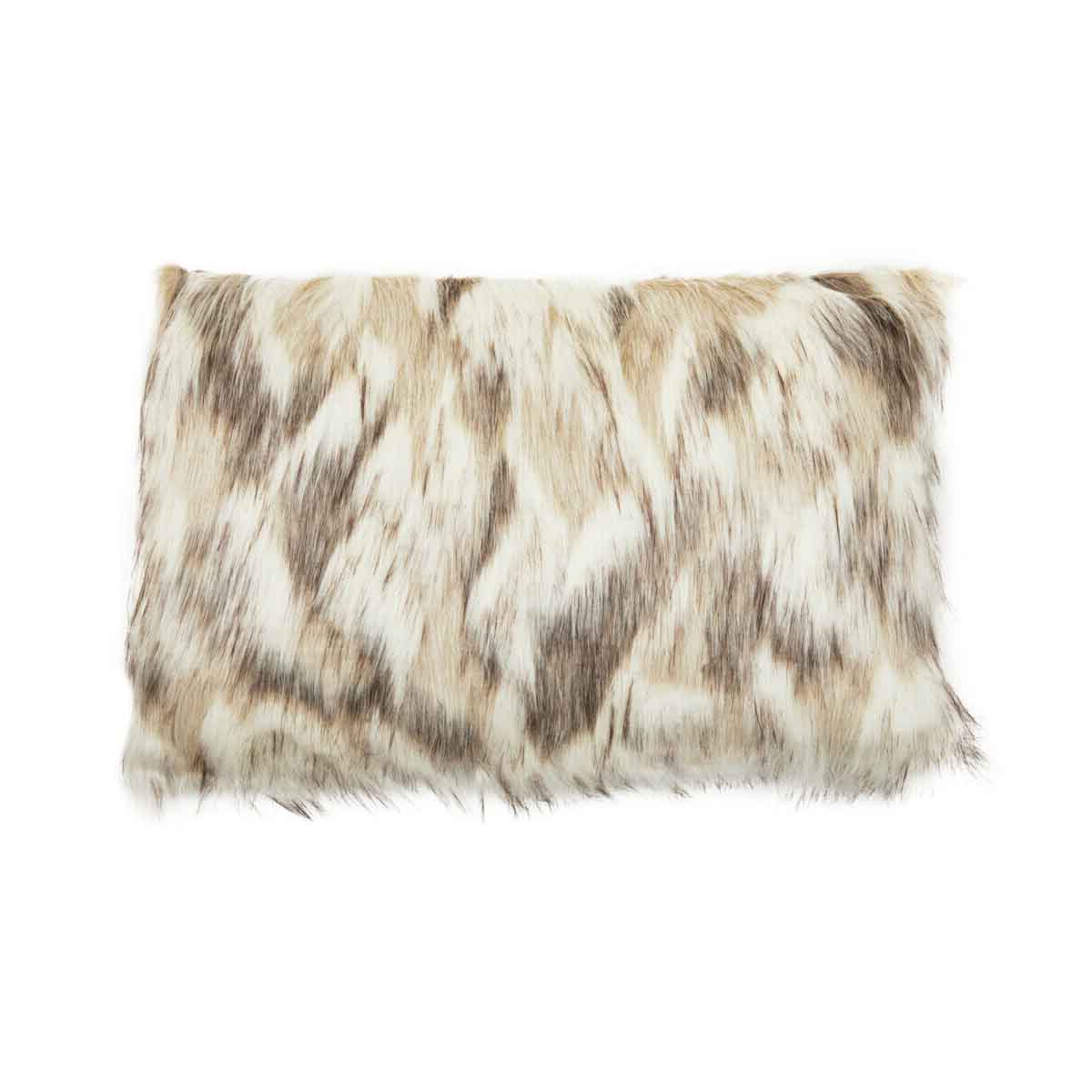 Bosie Lamina Natural Rectangular Fur Cushion