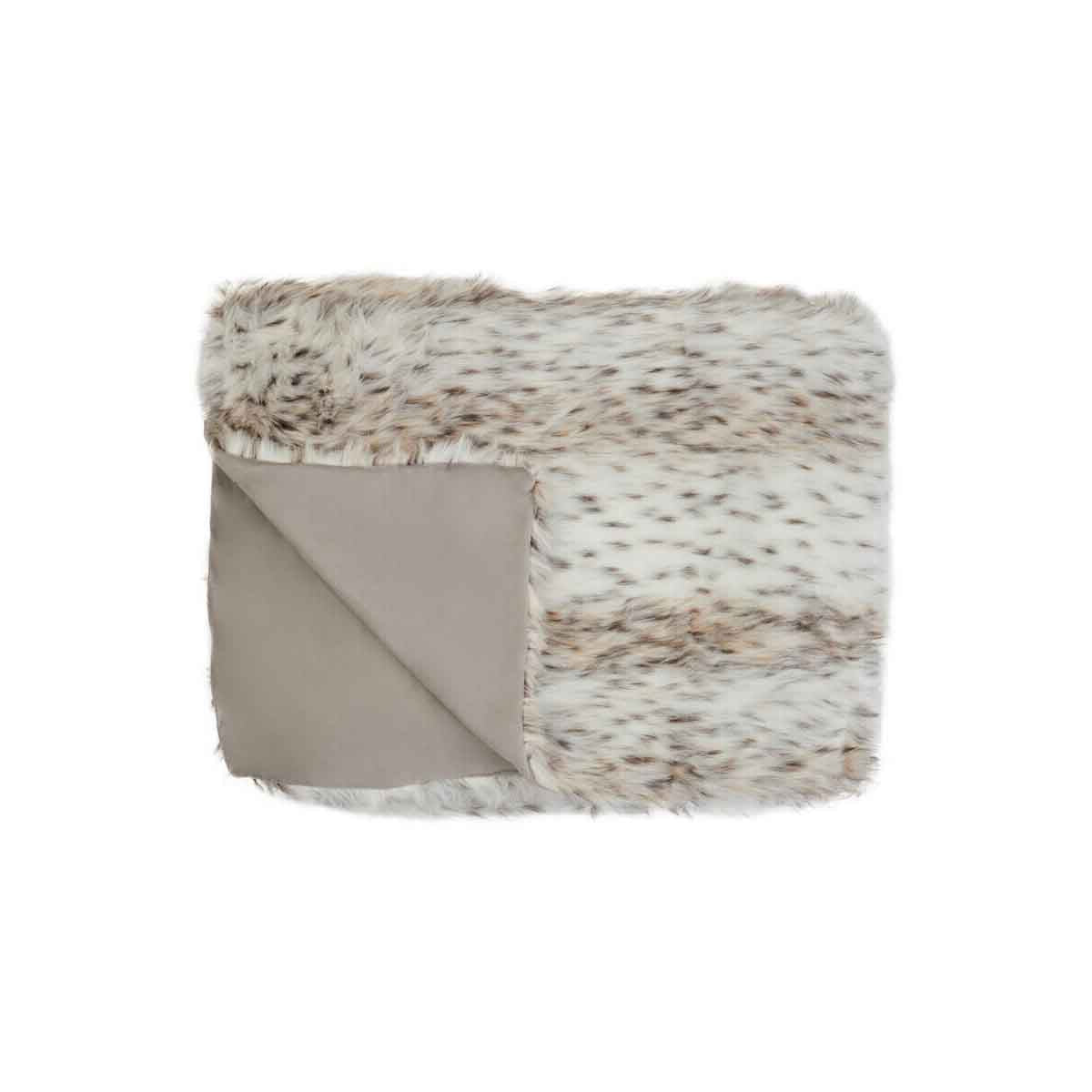 Bosie Lamina Animal Print Fur Throw