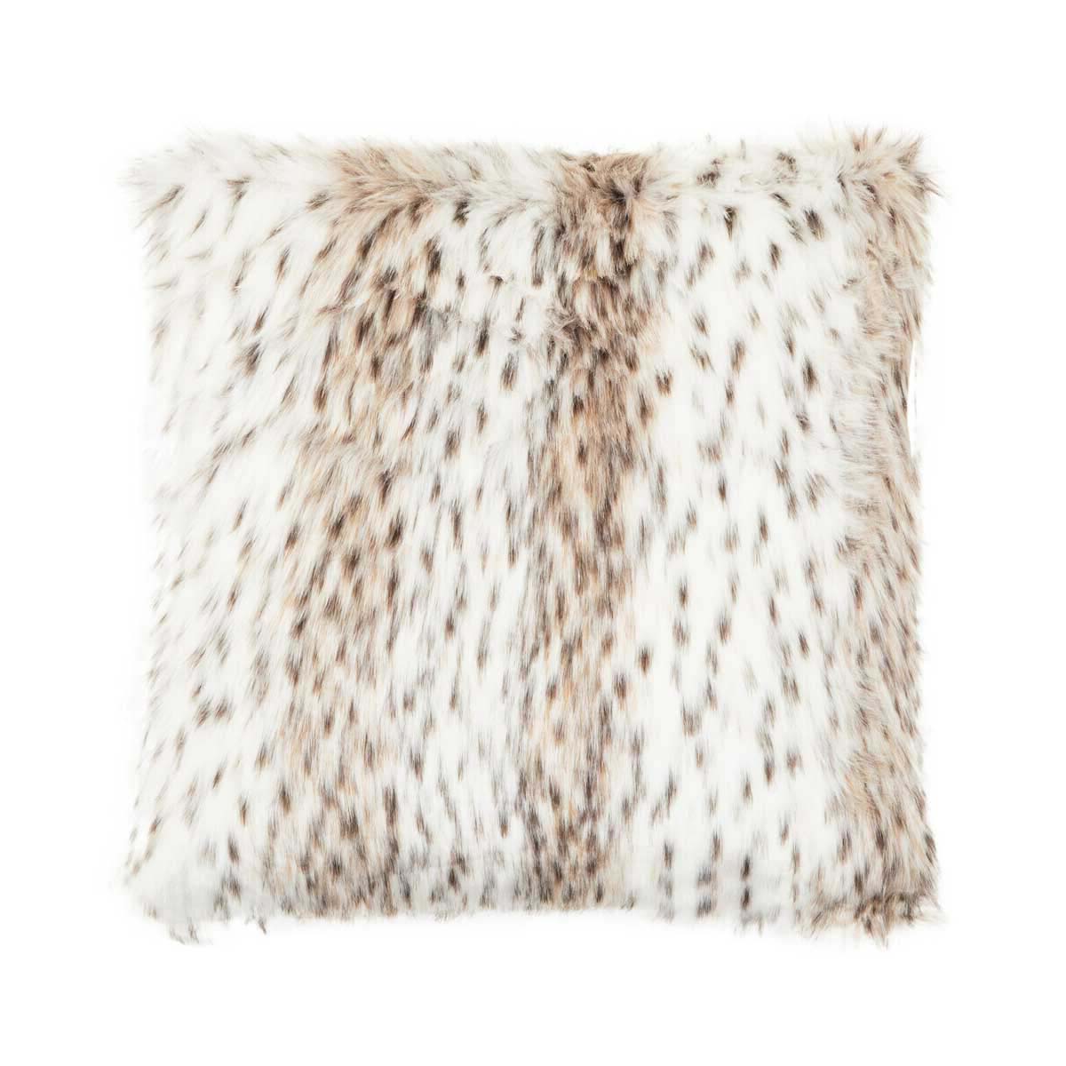Bosie Lamina Animal Print Square Fur Cushion