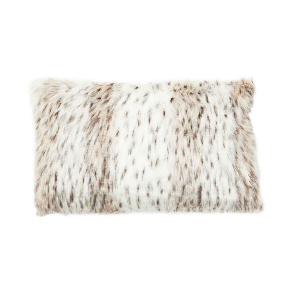 Bosie Lamina Animal Print Rectangular Fur Cushion