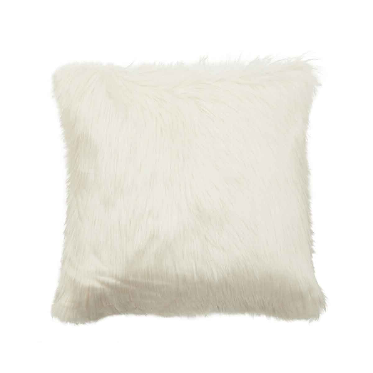 Bosie Lamina Cream Square Fur Cushion