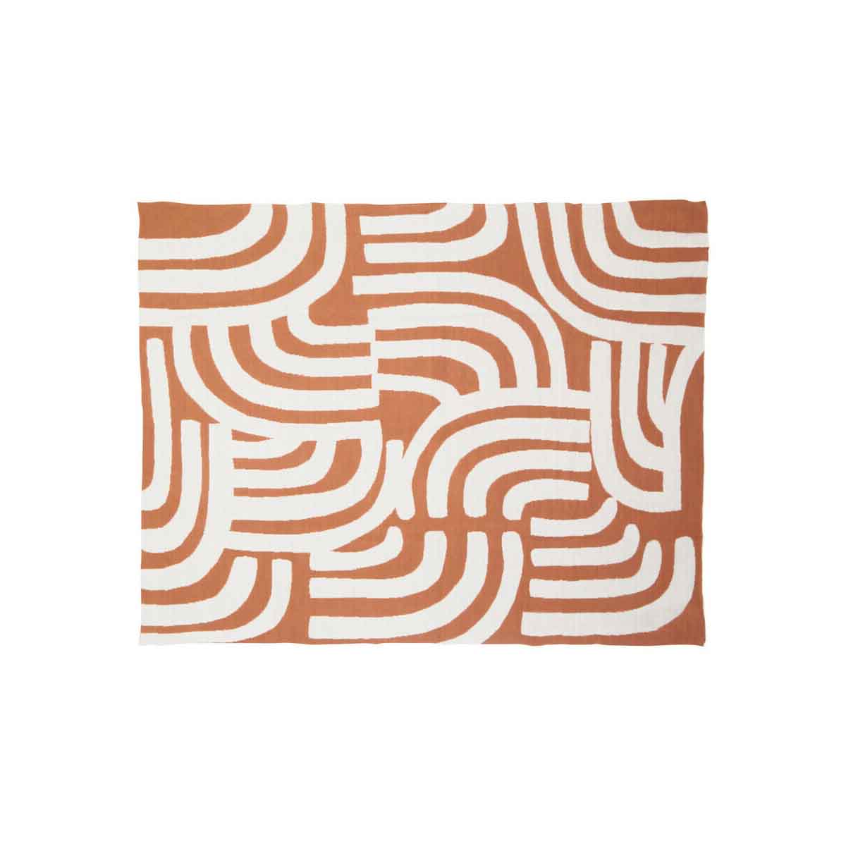 Bosie Ozella Natural And Terracotta Throw