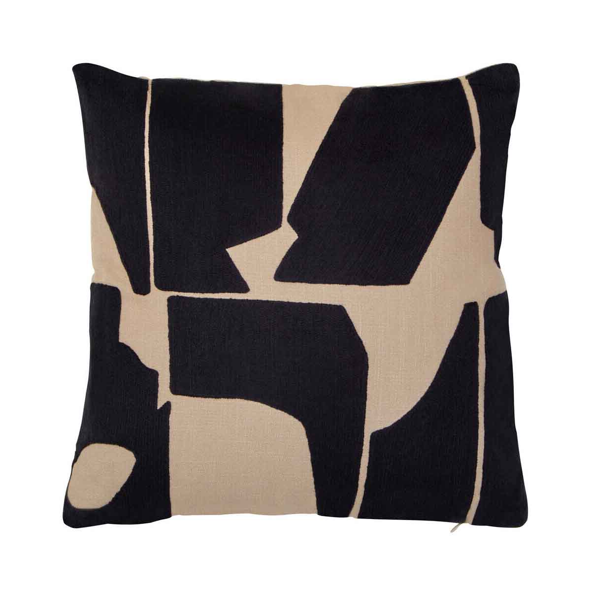 Bosie Ozella Natural And Black Square Cushion