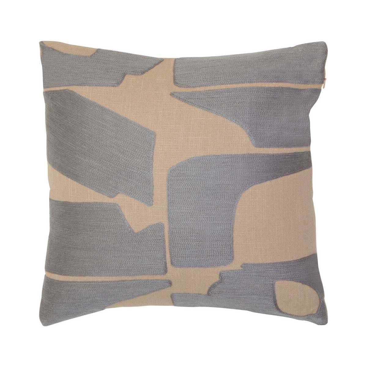 Bosie Ozella Natural And Grey Square Cushion