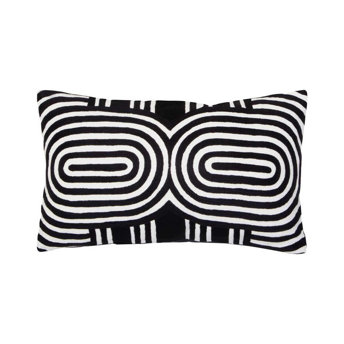 Bosie Ozella Black And White Cushion