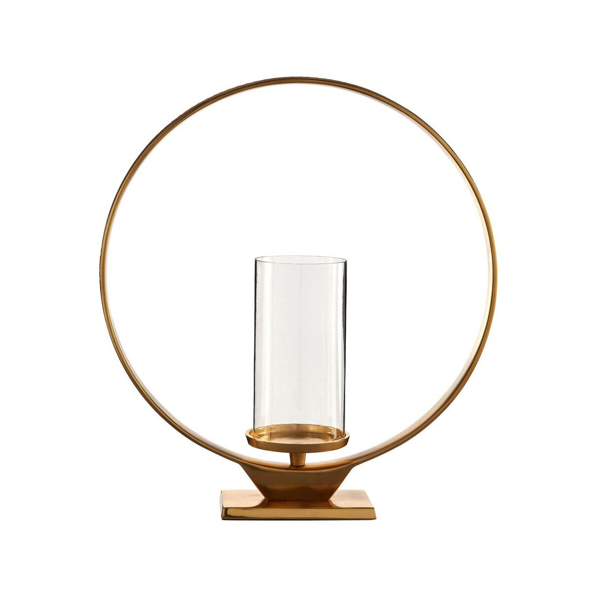 Cirqua Large Gold Finish Candle Holder
