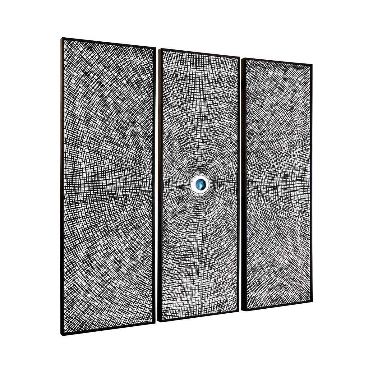 Modello Wood Carving And Circle Wall Art