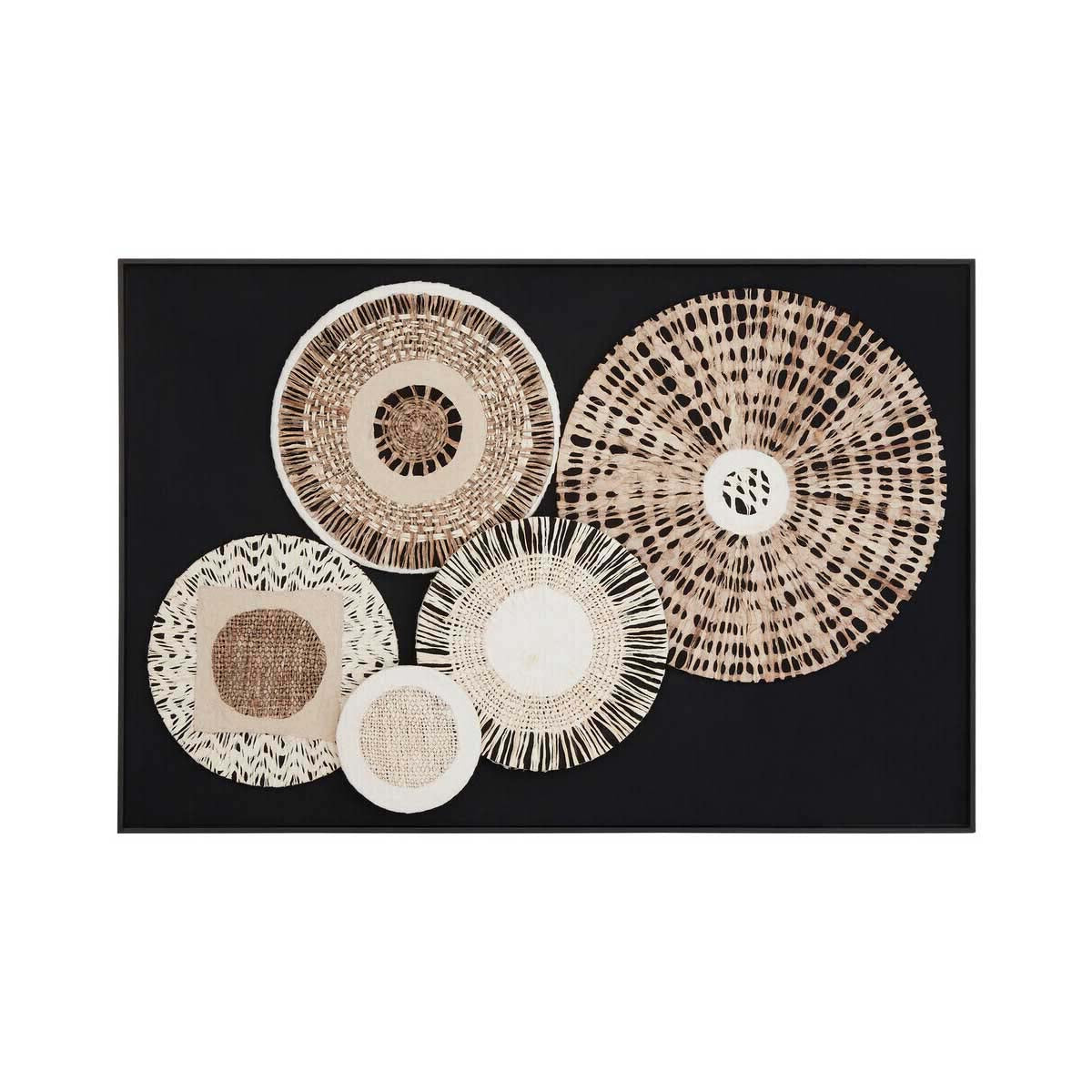 Modello Natural And black Paper Design Wall Art