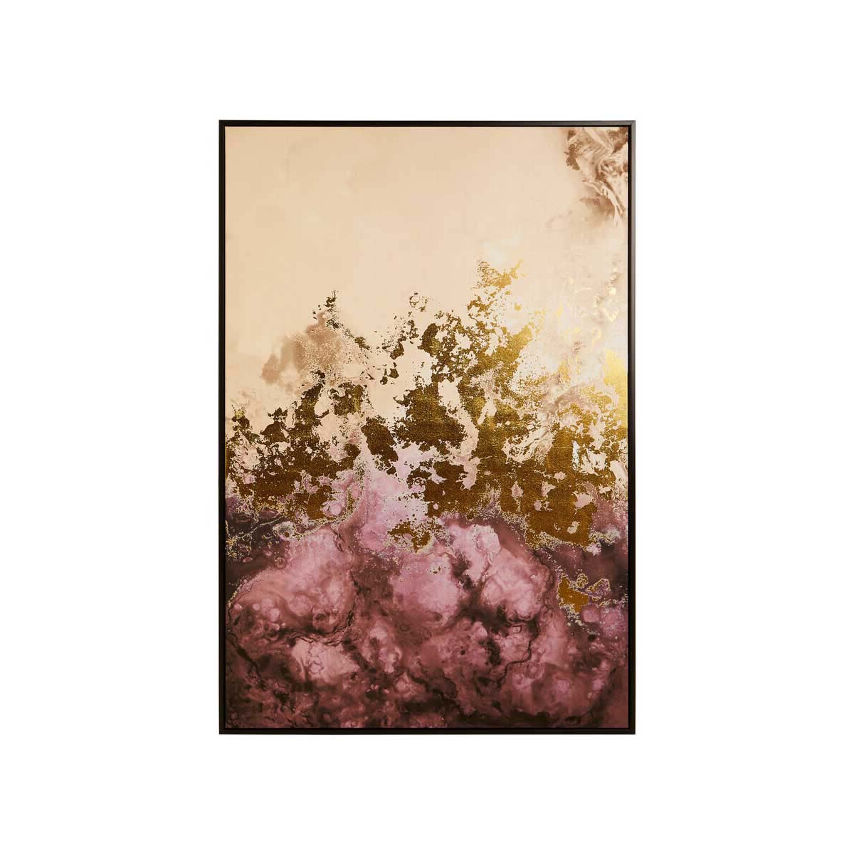 Astratto Cream And Mauve Wall Art
