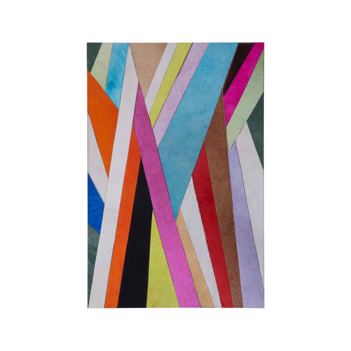 Safira Genuine Leather Striped Wall Art