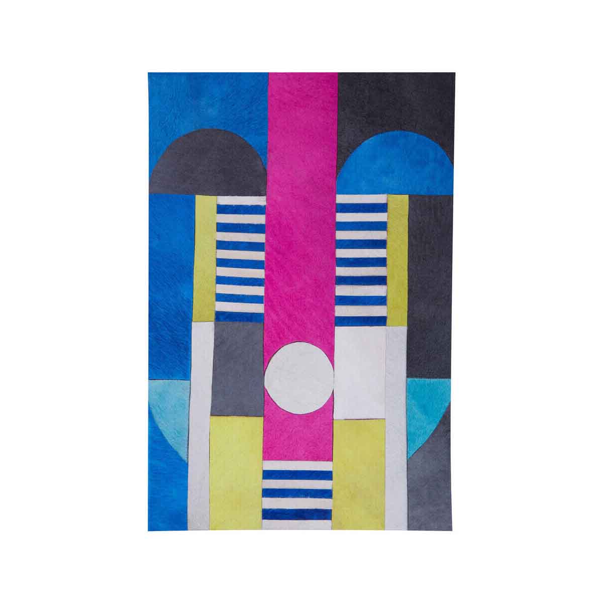 Safira Genuine Leather Multicoloured Wall Art