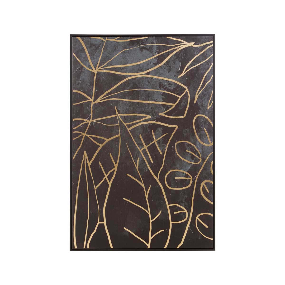 Astratto Canvas Black and Gold Wall Art