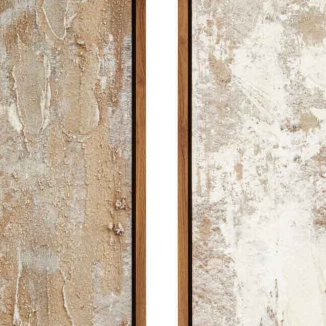 Astratto Set Of 2 Neutral Hued Textured Wall Art