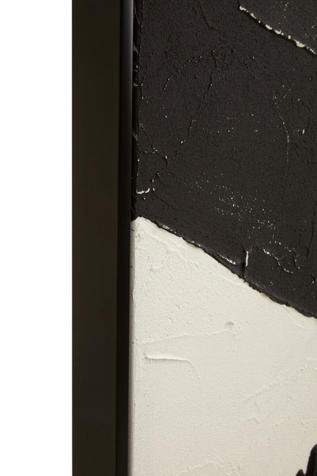 Astratto Black and White Abstract Textured Wall Art