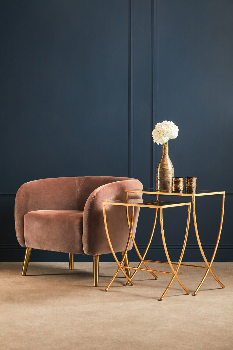 Avantis Set Of 2 Bamboo Design Side Tables