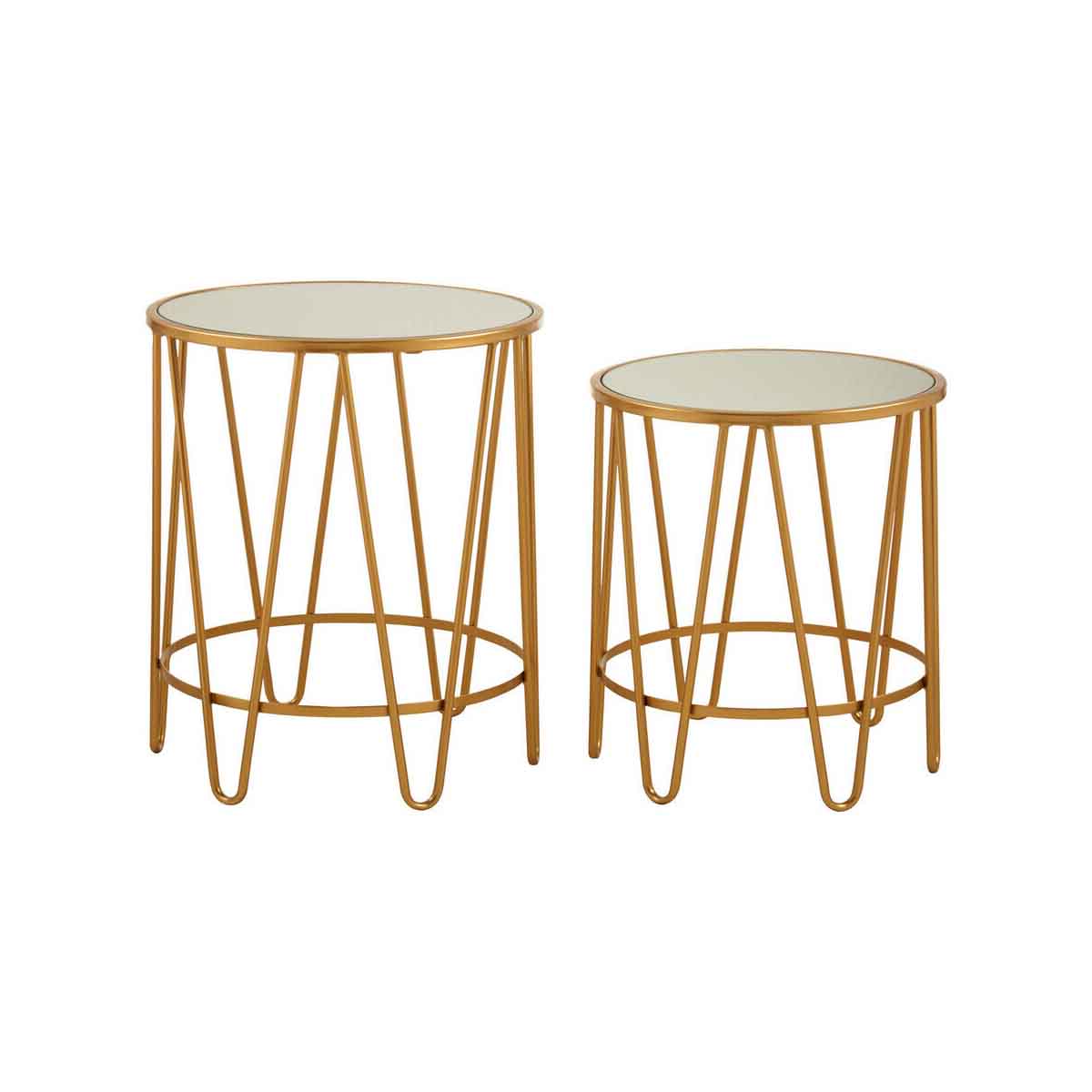 Avantis Set Of 2 Hairpin Design Side Tables
