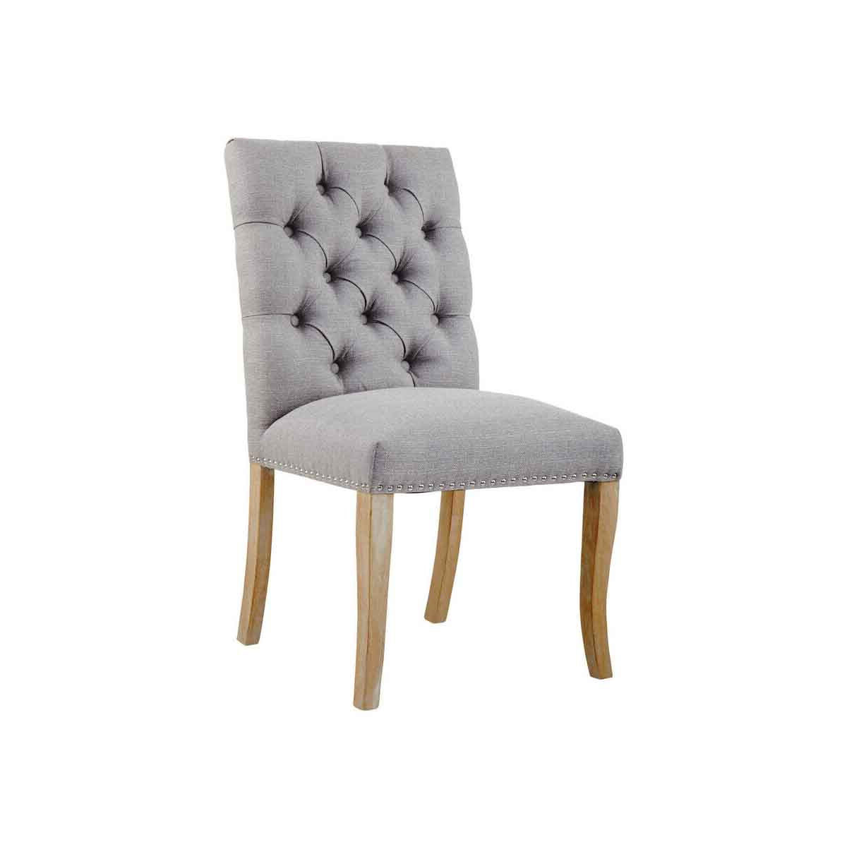Kensington Townhouse Grey Linen Dining Chair