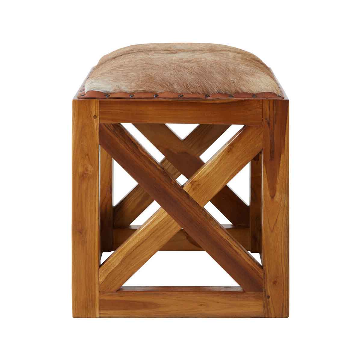 Kendari Goat Leather Stool