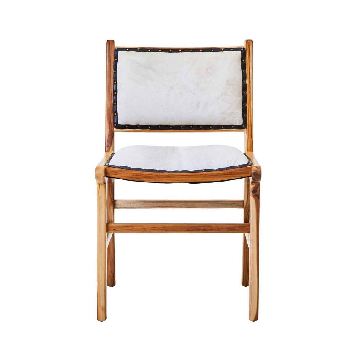 Kendari Dining Chair With Natural Cow Leather