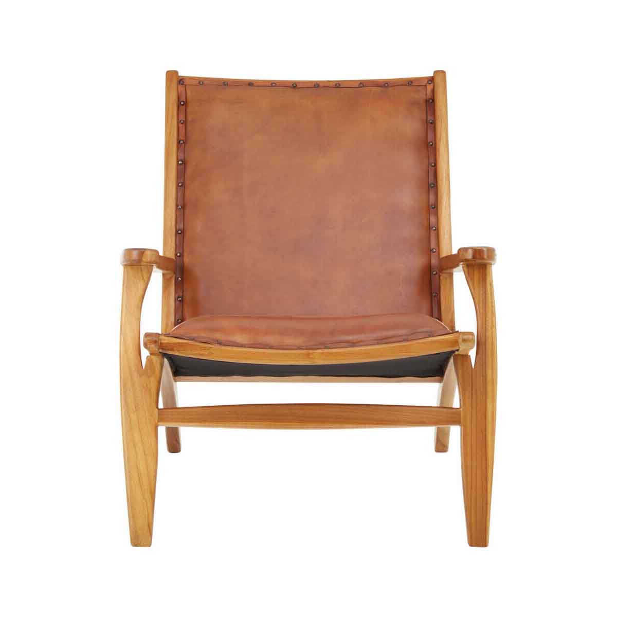 Kendari Brown Leather Chair