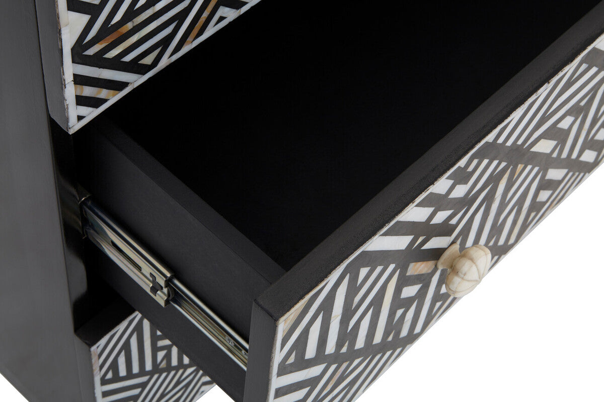 Fusion Bone Monochrome Chest of drawers