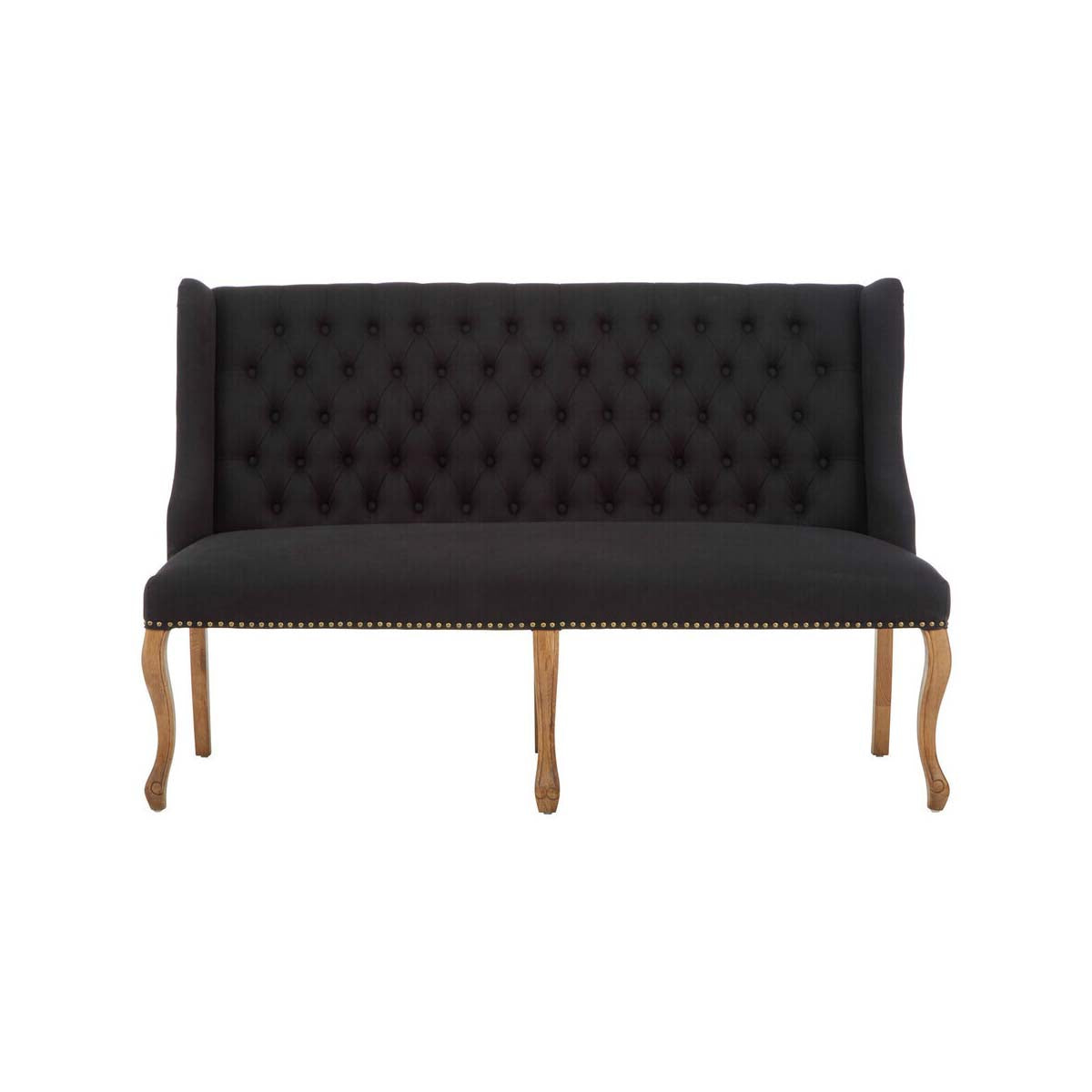 Harrison 2 Seat Black Bench