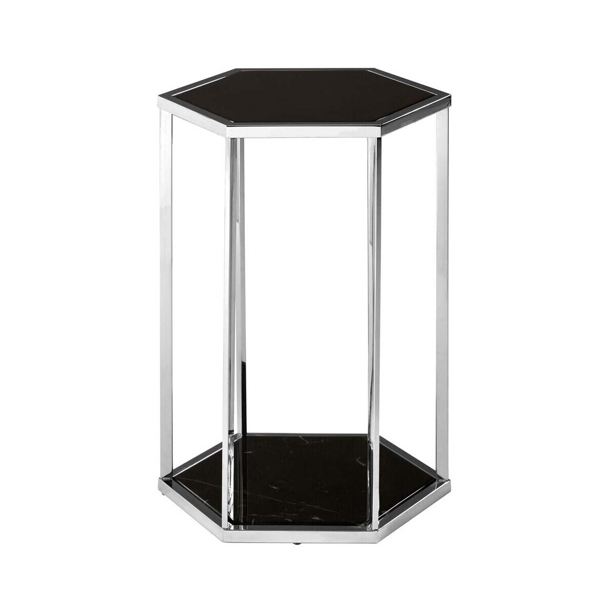Piermount Black And Silver End Table