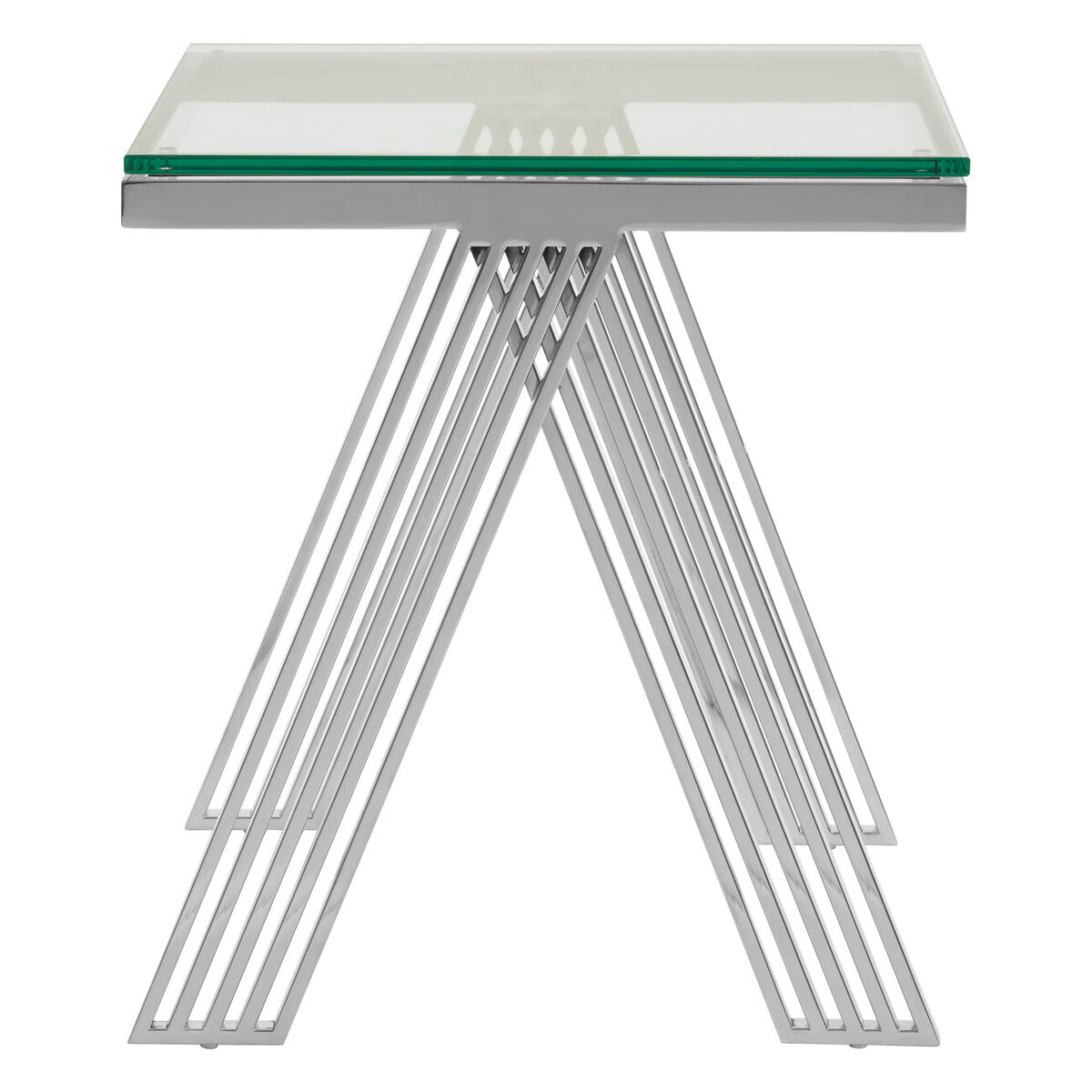 Piermount Clear Glass End Table