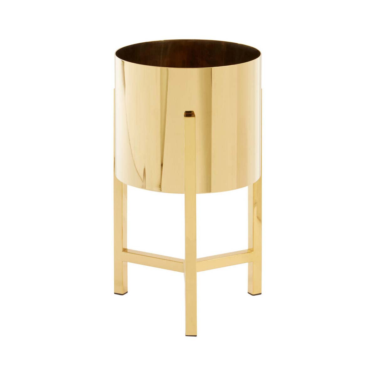 Piermount Small Gold Finish Planter