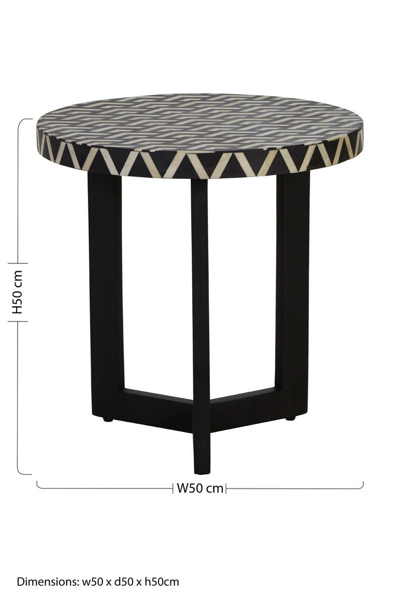 Boho Three Legged Side Table