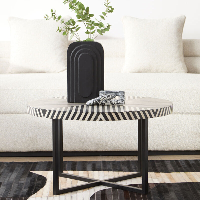 Boho Cross Base Coffee Table