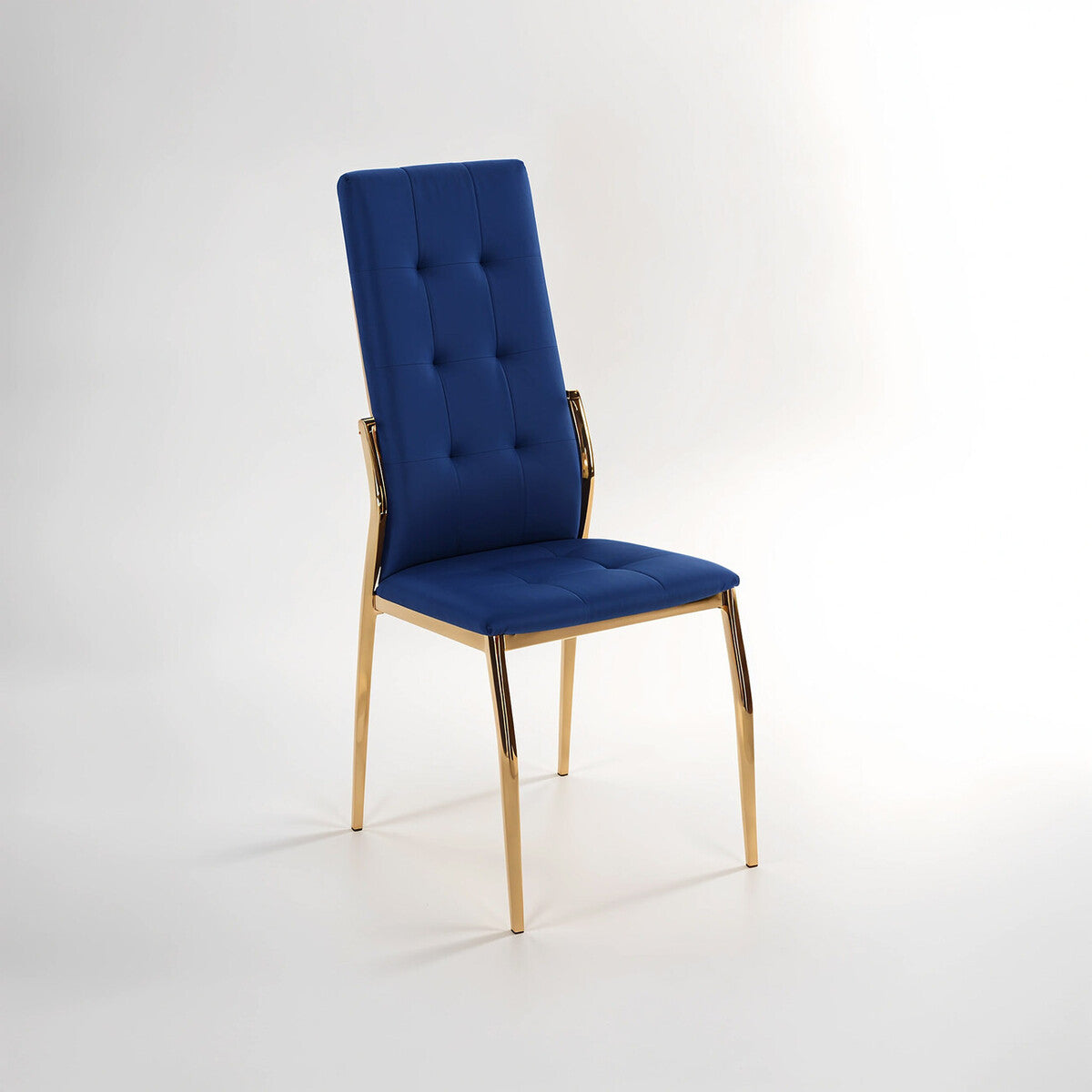 Tamzin Blue Velvet High Back Dining Chair