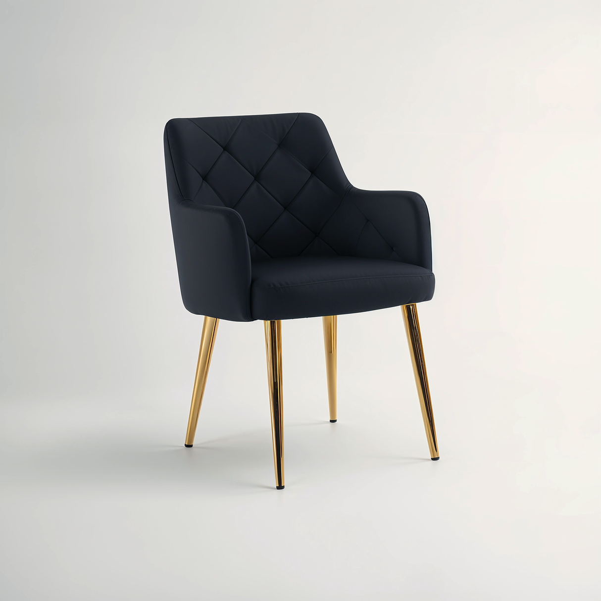 Tamzin Black Velvet Angular Dining Chair