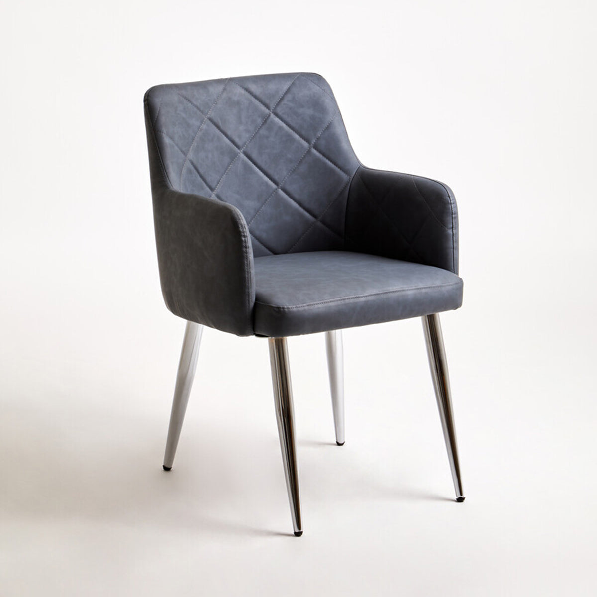 Tamzin Dark Grey And Chrome Dining Chair