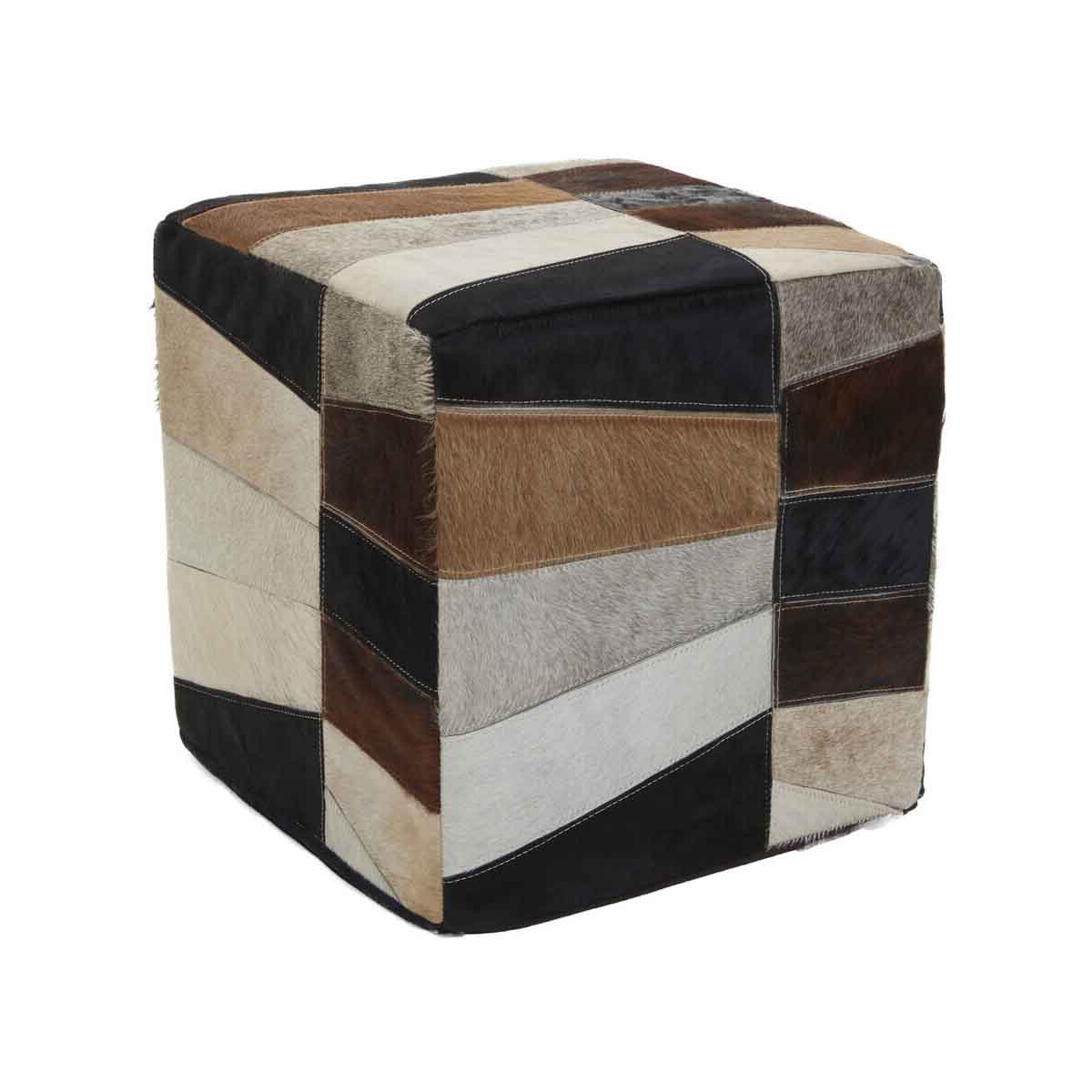 Safira Striped Pouffe